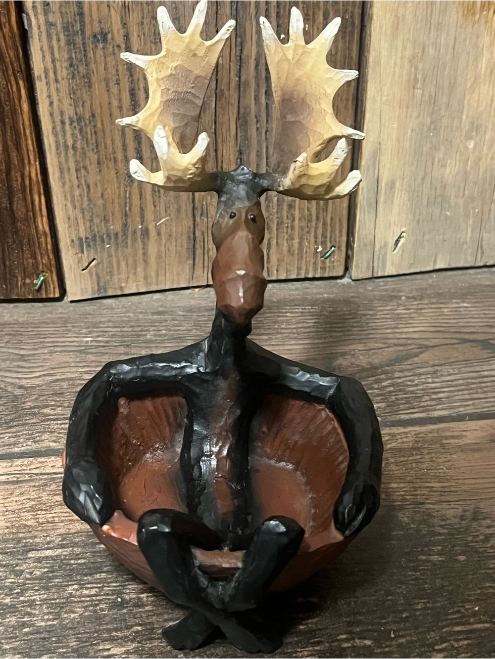 Woodland Moose Trinket Dish - Brown & Black